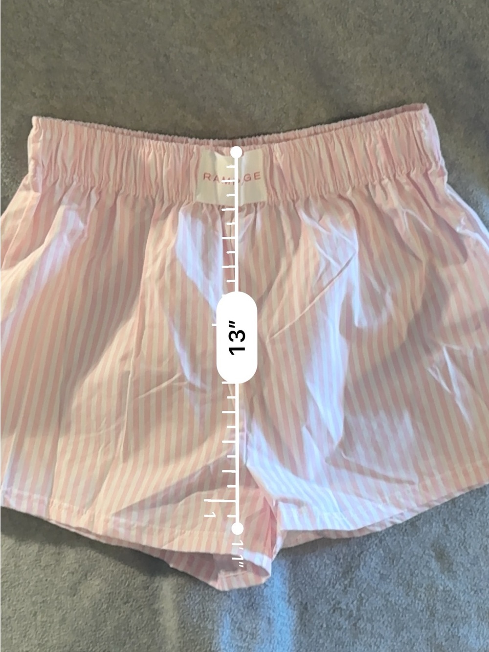 Rampage Pink Stripe Women’s Elastic Waist Shorts - Rails